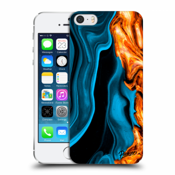 Θήκη για Apple iPhone 5/5S/SE - Gold blue