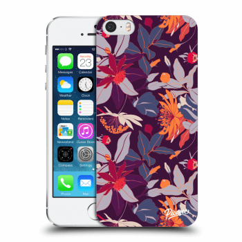 Θήκη για Apple iPhone 5/5S/SE - Purple Leaf