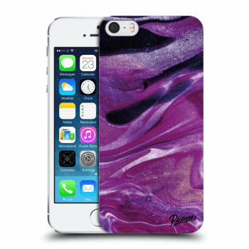 Θήκη για Apple iPhone 5/5S/SE - Purple glitter