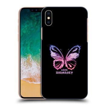 Θήκη για Apple iPhone X/XS - Diamanty Purple