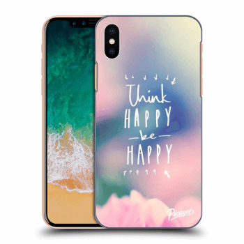 Θήκη για Apple iPhone X/XS - Think happy be happy