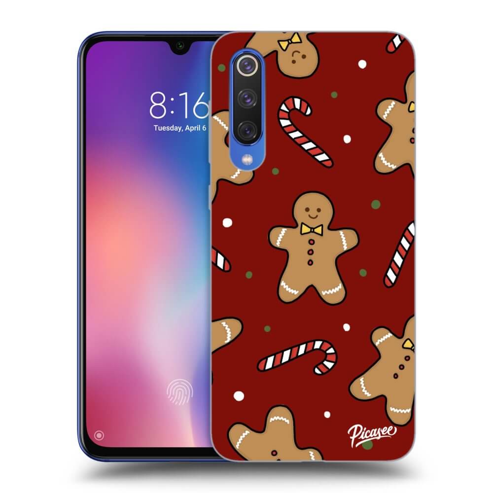 Picasee Μαύρη θήκη σιλικόνης για Xiaomi Mi 9 SE - Gingerbread 2