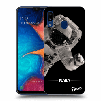 Picasee Μαύρη θήκη σιλικόνης για Samsung Galaxy A20e A202F - Astronaut Big