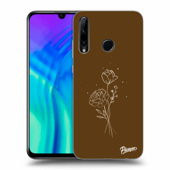 Θήκη για Honor 20 Lite - Brown flowers