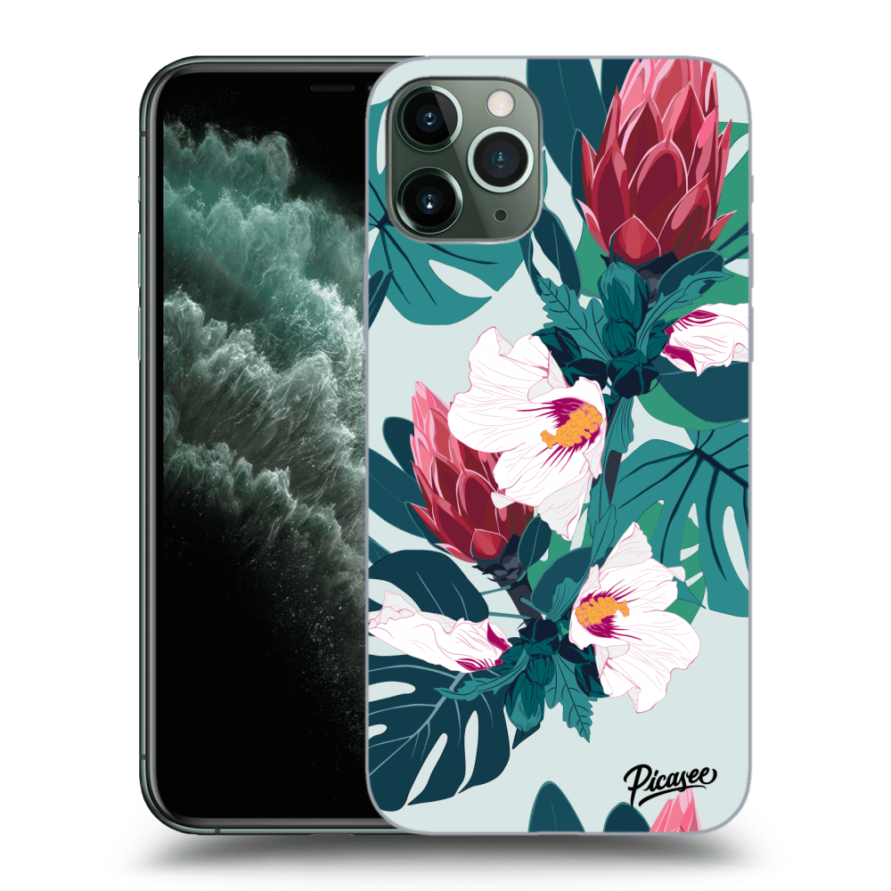 Picasee διαφανής θήκη σιλικόνης Apple iPhone 11 Pro - Rhododendron