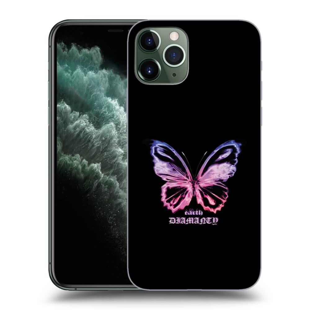Picasee διαφανής θήκη σιλικόνης Apple iPhone 11 Pro - Diamanty Purple