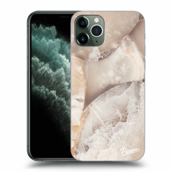 Picasee διαφανής θήκη σιλικόνης Apple iPhone 11 Pro - Cream marble