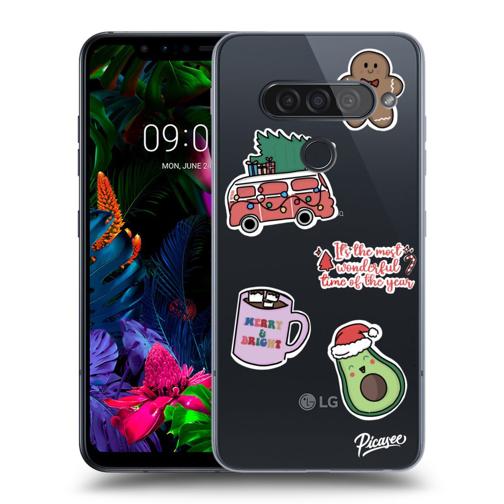 Picasee διαφανής θήκη σιλικόνης LG G8s ThinQ - Christmas Stickers