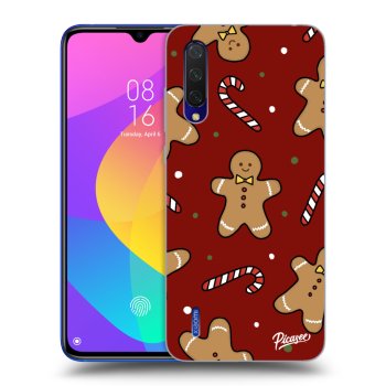 Picasee Μαύρη θήκη σιλικόνης για Xiaomi Mi 9 Lite - Gingerbread 2