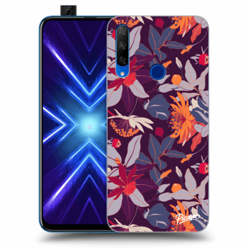 Θήκη για Honor 9X - Purple Leaf