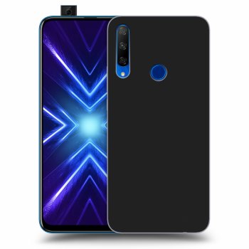 Picasee Μαύρη θήκη σιλικόνης για Honor 9X - Clear