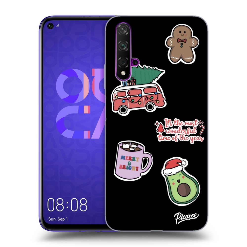 Picasee ULTIMATE CASE για Huawei Nova 5T - Christmas Stickers