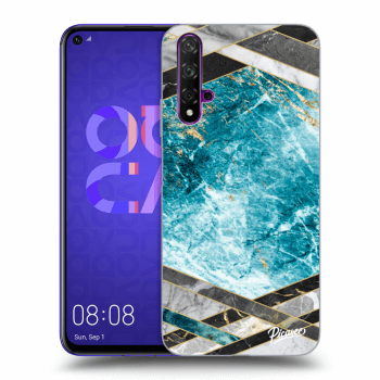 Θήκη για Huawei Nova 5T - Blue geometry