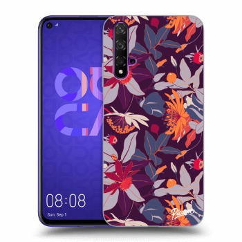 Θήκη για Huawei Nova 5T - Purple Leaf