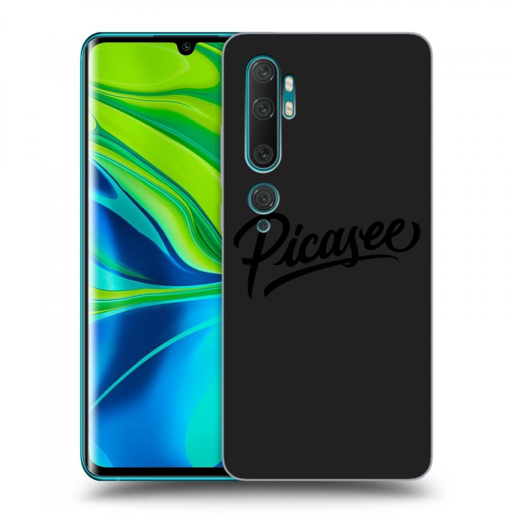 Picasee Μαύρη θήκη σιλικόνης για Xiaomi Mi Note 10 (Pro) - Picasee - old logo - black