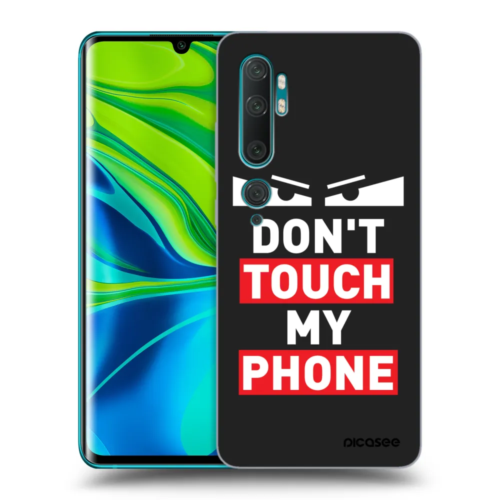 Picasee Μαύρη θήκη σιλικόνης για Xiaomi Mi Note 10 (Pro) - Shadow Eye - Transparent