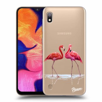 Θήκη για Samsung Galaxy A10 A105F - Flamingos couple
