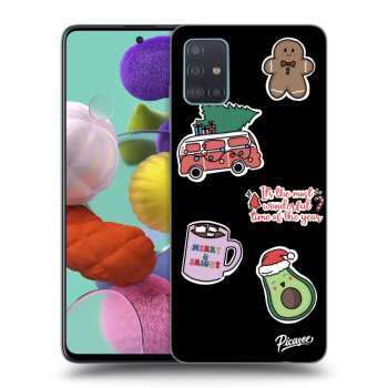 Picasee ULTIMATE CASE για Samsung Galaxy A51 A515F - Christmas Stickers