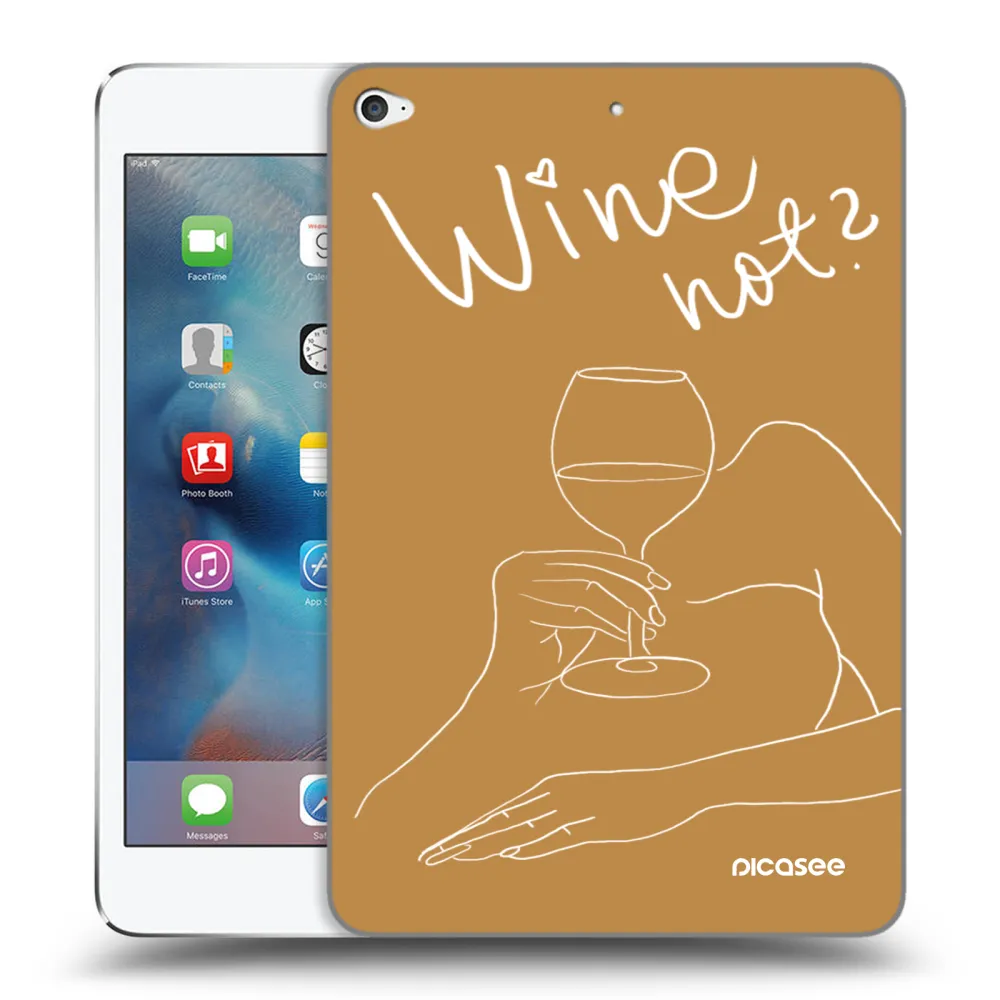 Picasee διαφανής θήκη σιλικόνης Apple iPad mini 4 - Wine not