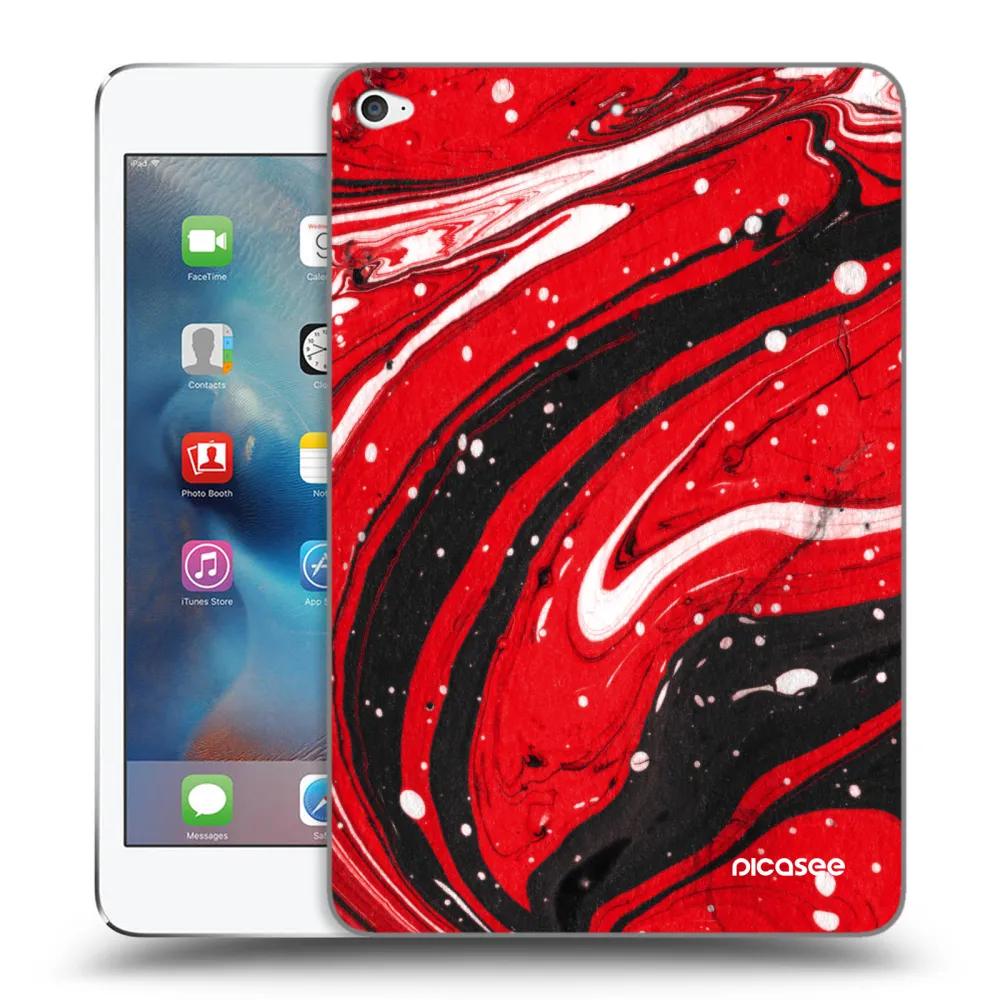 Picasee διαφανής θήκη σιλικόνης Apple iPad mini 4 - Red black