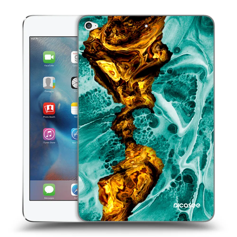 Picasee διαφανής θήκη σιλικόνης Apple iPad mini 4 - Goldsky