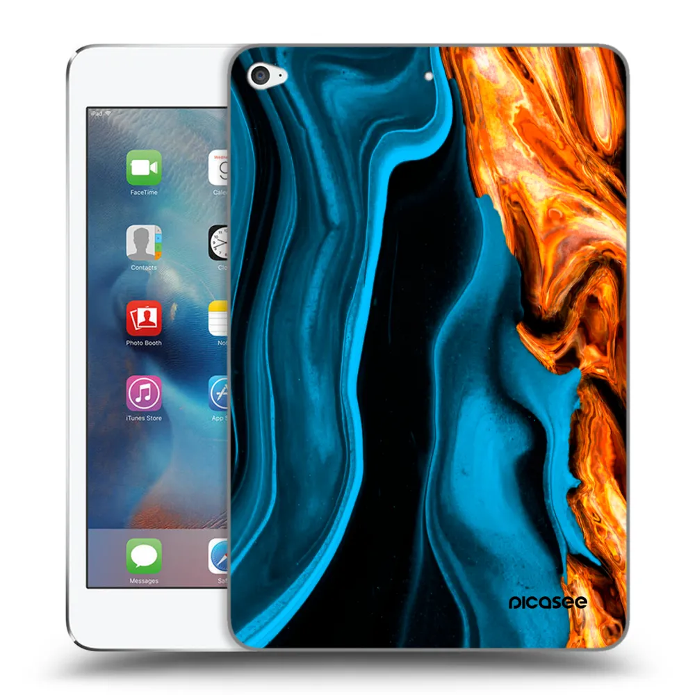 Picasee διαφανής θήκη σιλικόνης Apple iPad mini 4 - Gold blue