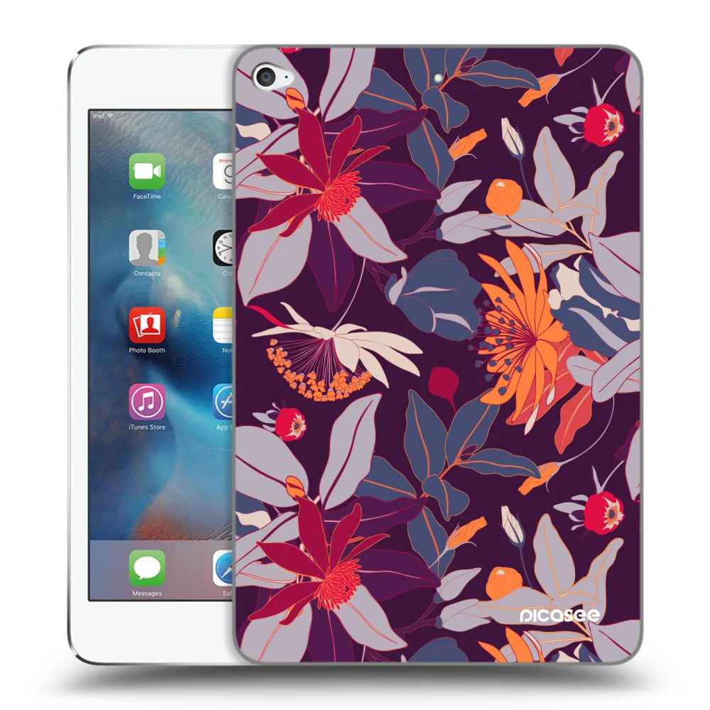 Picasee διαφανής θήκη σιλικόνης Apple iPad mini 4 - Purple Leaf