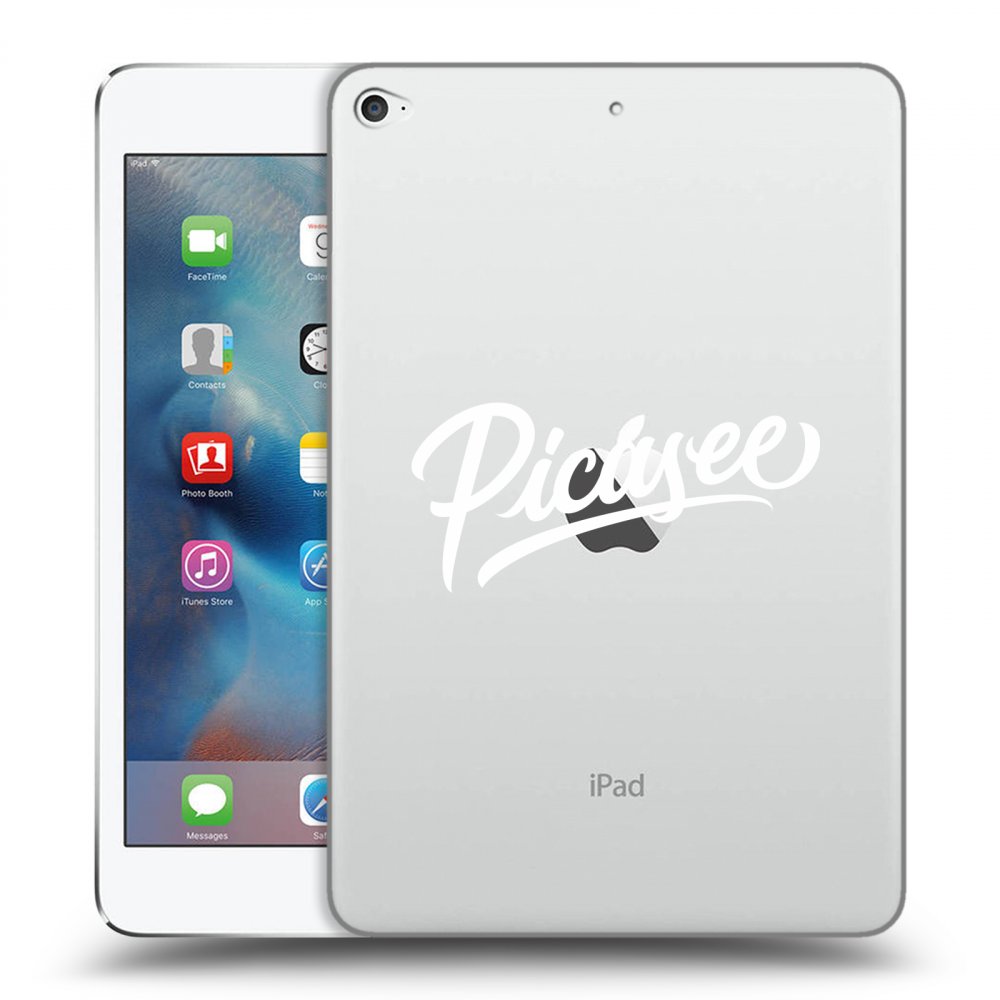Picasee διαφανής θήκη σιλικόνης Apple iPad mini 4 - Picasee - old logo - white