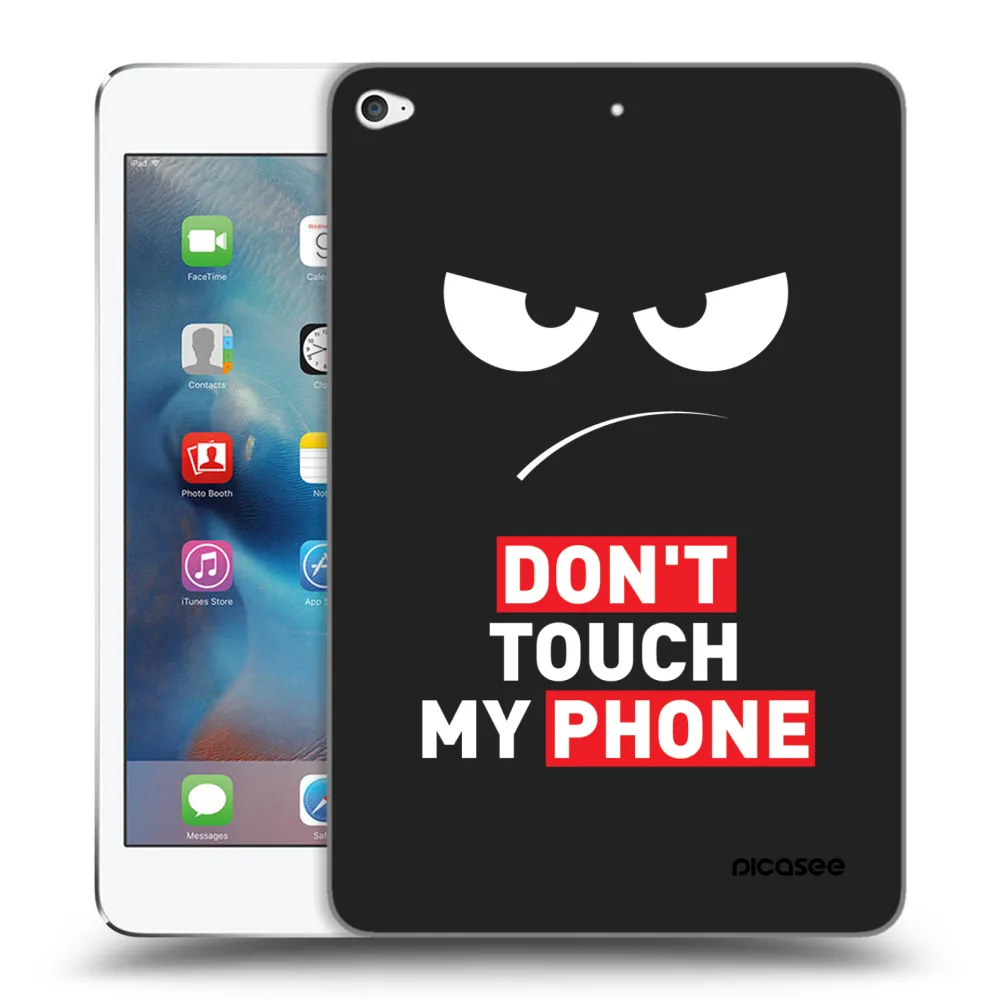 Picasee Μαύρη θήκη σιλικόνης για Apple iPad mini 4 - Angry Eyes - Transparent