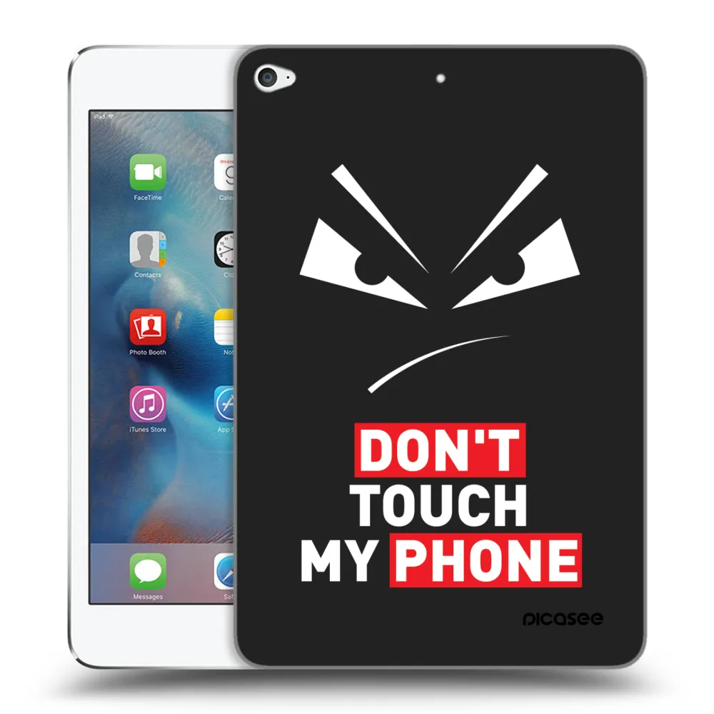 Picasee Μαύρη θήκη σιλικόνης για Apple iPad mini 4 - Evil Eye - Transparent