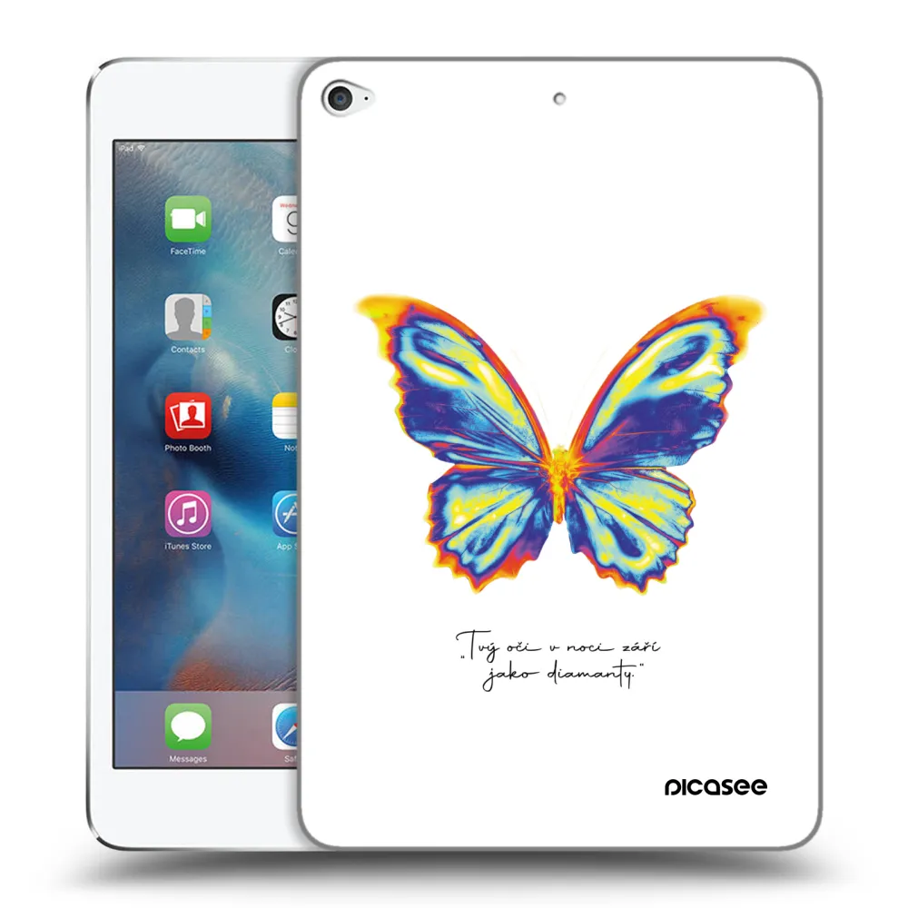 Picasee διαφανής θήκη σιλικόνης Apple iPad mini 4 - Diamanty White