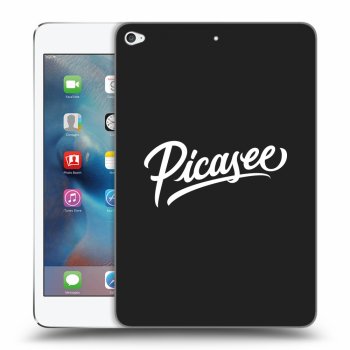Picasee Μαύρη θήκη σιλικόνης για Apple iPad mini 4 - Picasee - old logo - white