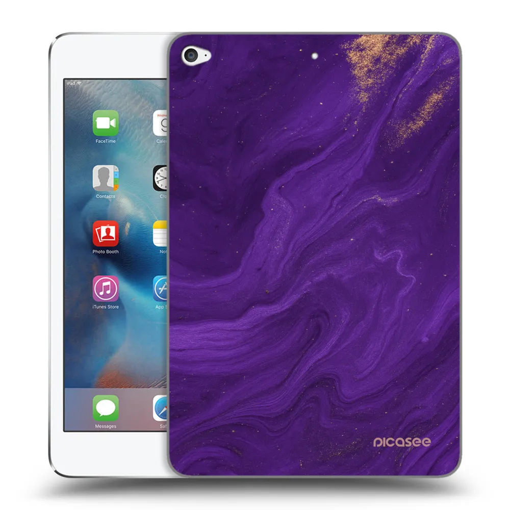 Picasee διαφανής θήκη σιλικόνης Apple iPad mini 4 - Purple
