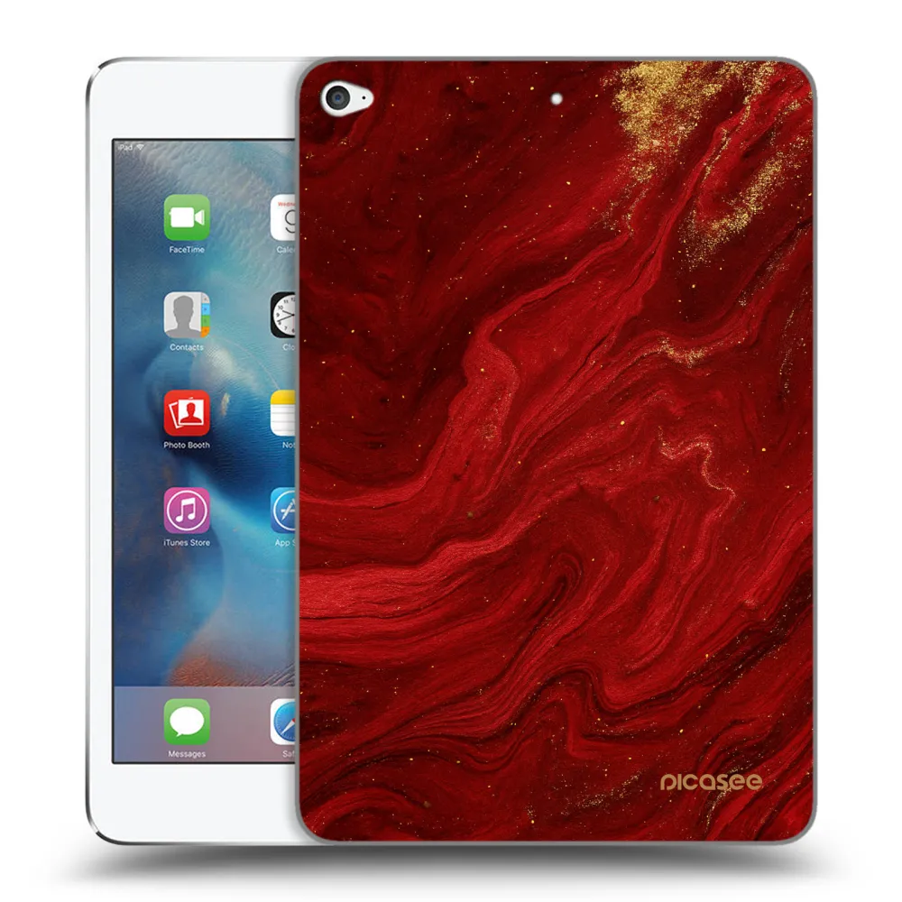 Picasee διαφανής θήκη σιλικόνης Apple iPad mini 4 - Red