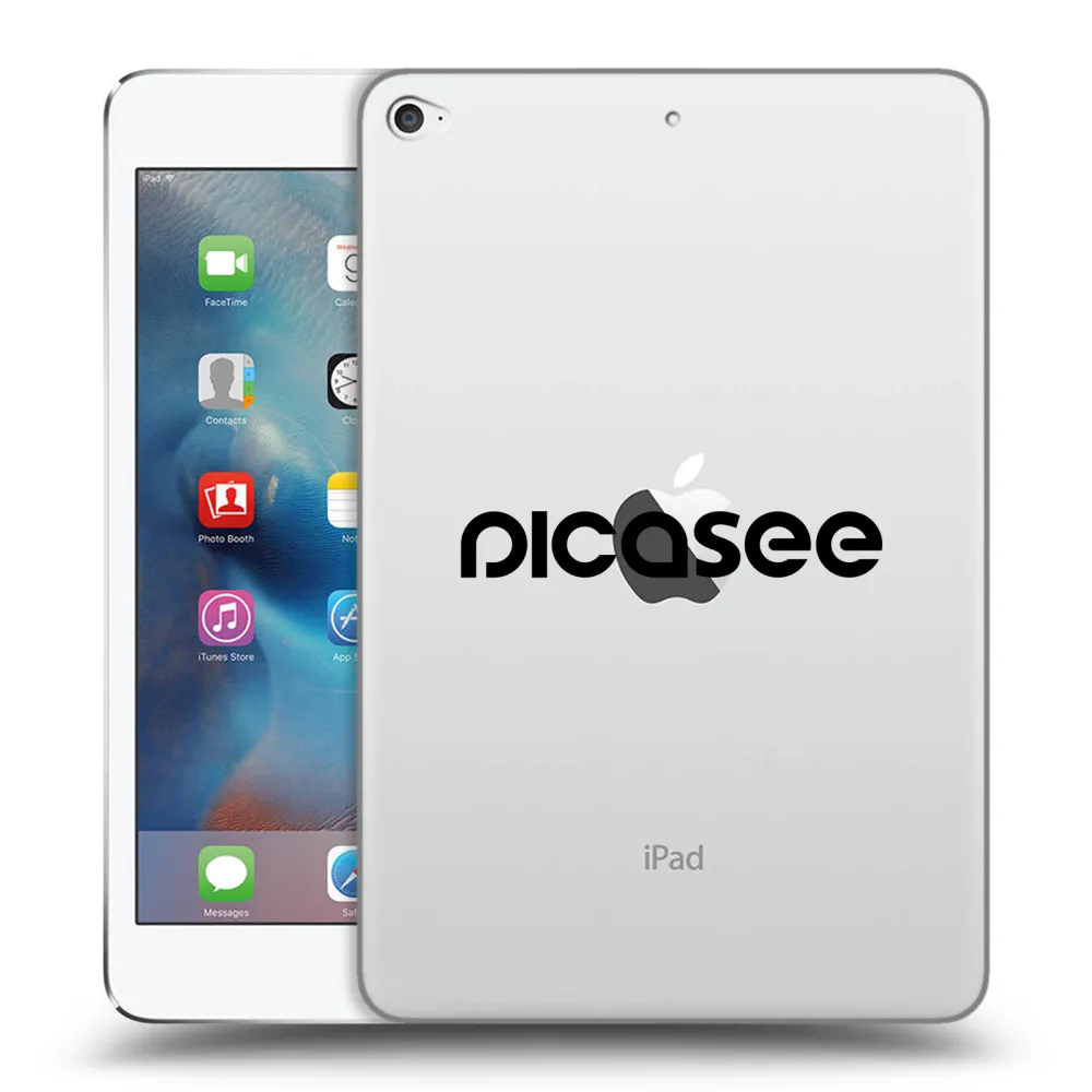 Picasee διαφανής θήκη σιλικόνης Apple iPad mini 4 - Picasee - new logo - black