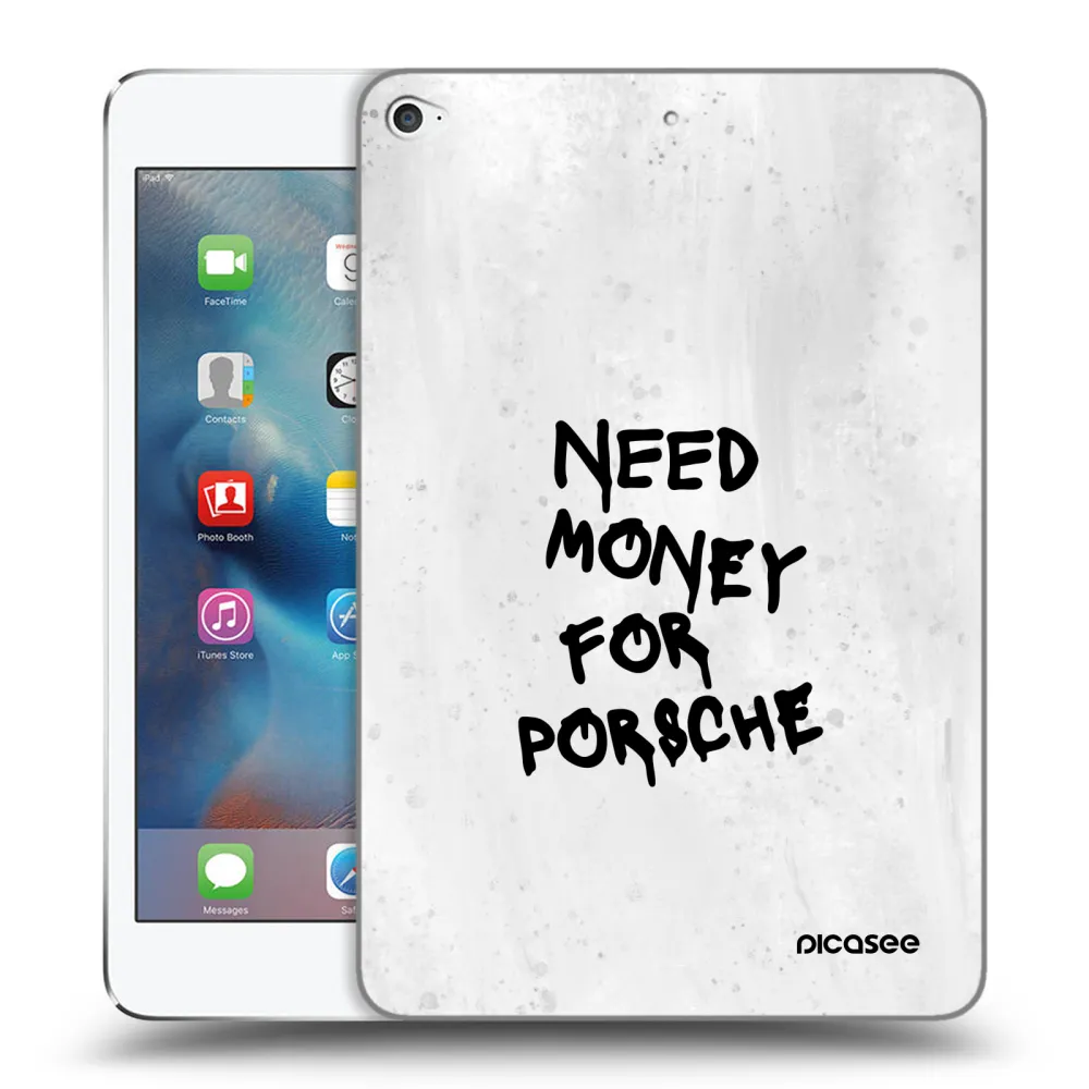 Picasee διαφανής θήκη σιλικόνης Apple iPad mini 4 - White Dollar