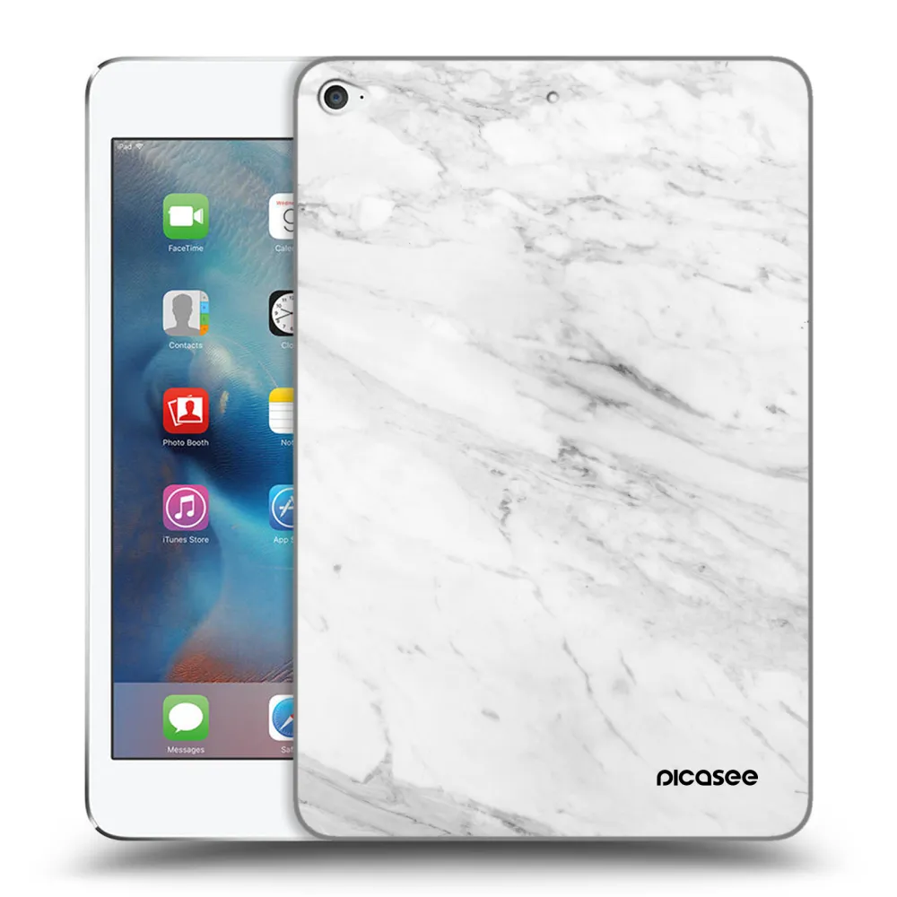 Picasee διαφανής θήκη σιλικόνης Apple iPad mini 4 - White marble