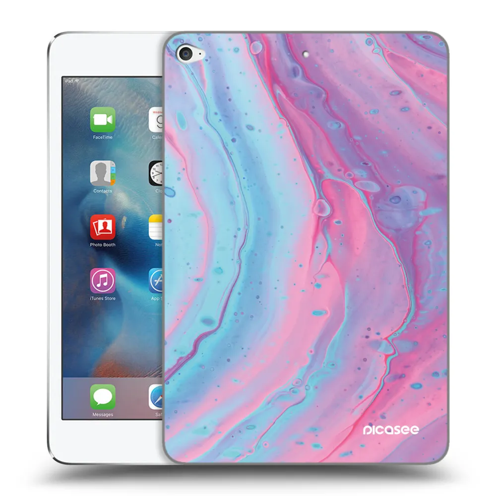 Picasee διαφανής θήκη σιλικόνης Apple iPad mini 4 - Pink liquid