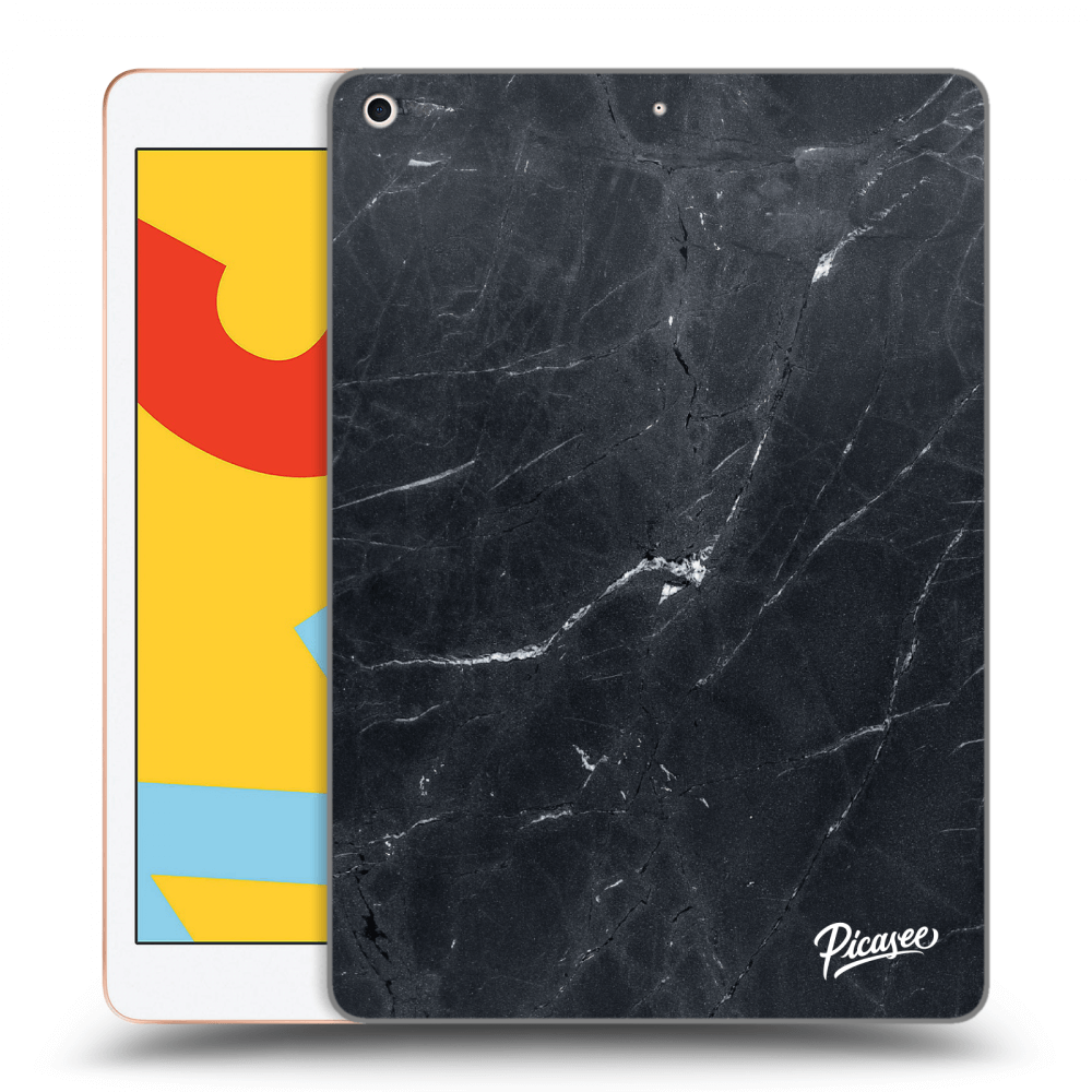 Picasee διαφανής θήκη σιλικόνης Apple iPad 10.2" 2019 (7. gen) - Black marble