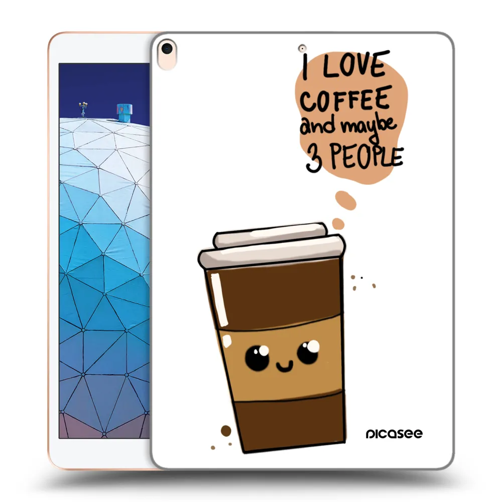 Picasee διαφανής θήκη σιλικόνης Apple iPad Air 10.5" 2019 (3.gen) - Cute coffee