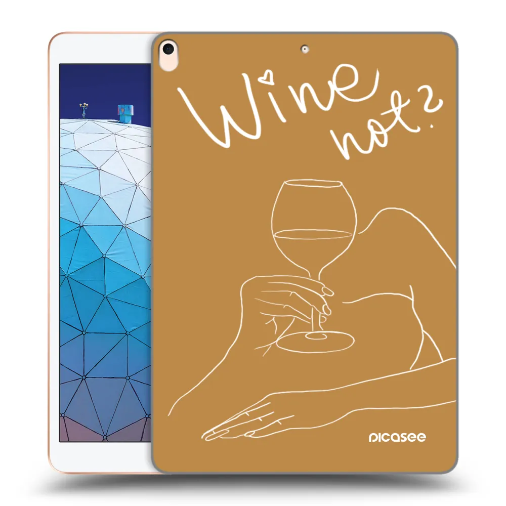 Picasee διαφανής θήκη σιλικόνης Apple iPad Air 10.5" 2019 (3.gen) - Wine not