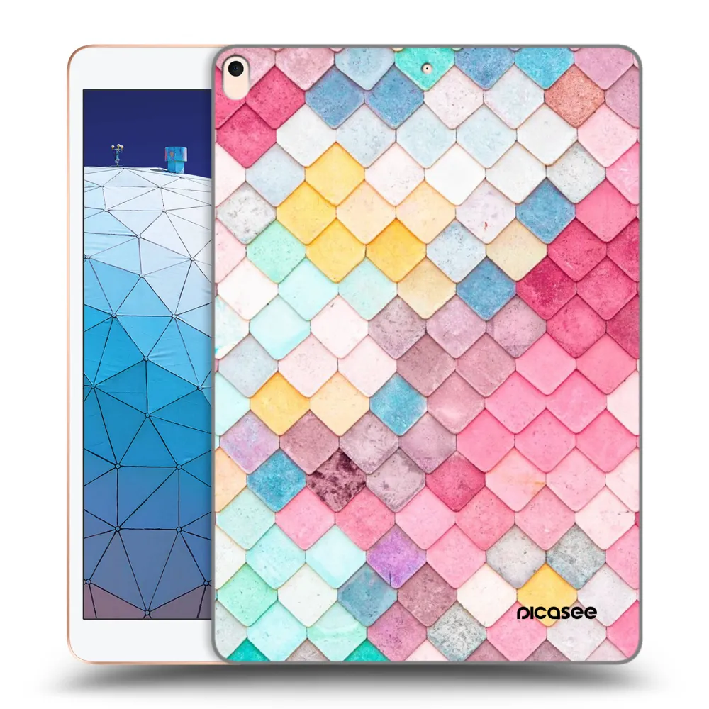 Picasee διαφανής θήκη σιλικόνης Apple iPad Air 10.5" 2019 (3.gen) - Colorful roof