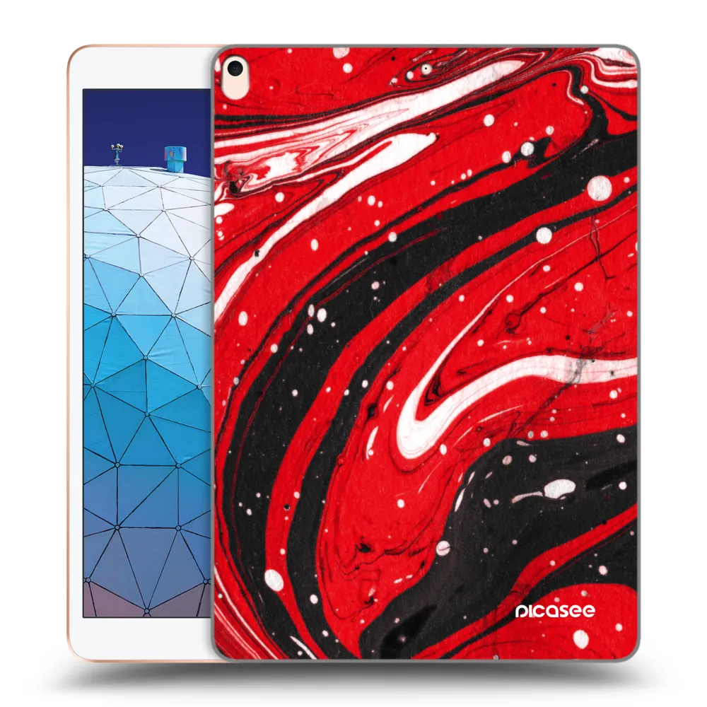 Picasee διαφανής θήκη σιλικόνης Apple iPad Air 10.5" 2019 (3.gen) - Red black
