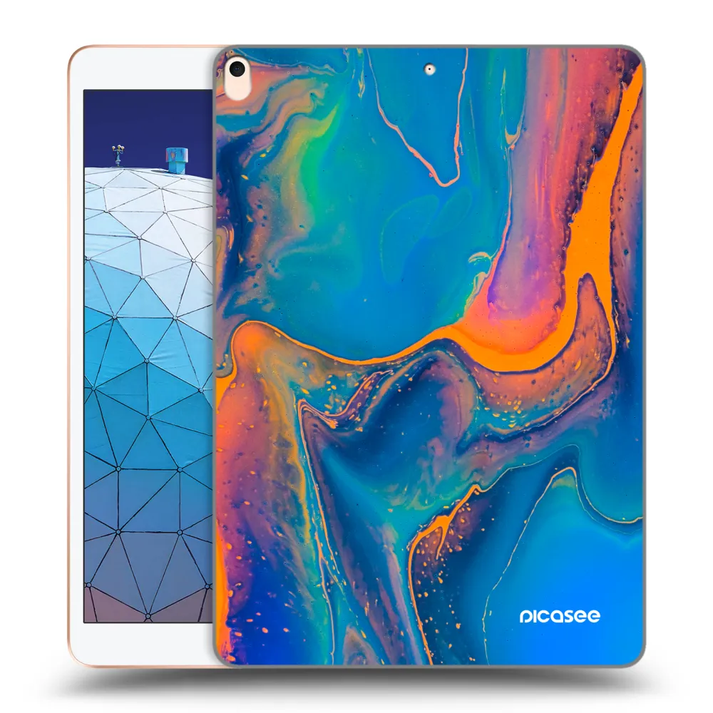 Picasee διαφανής θήκη σιλικόνης Apple iPad Air 10.5" 2019 (3.gen) - Rainbow
