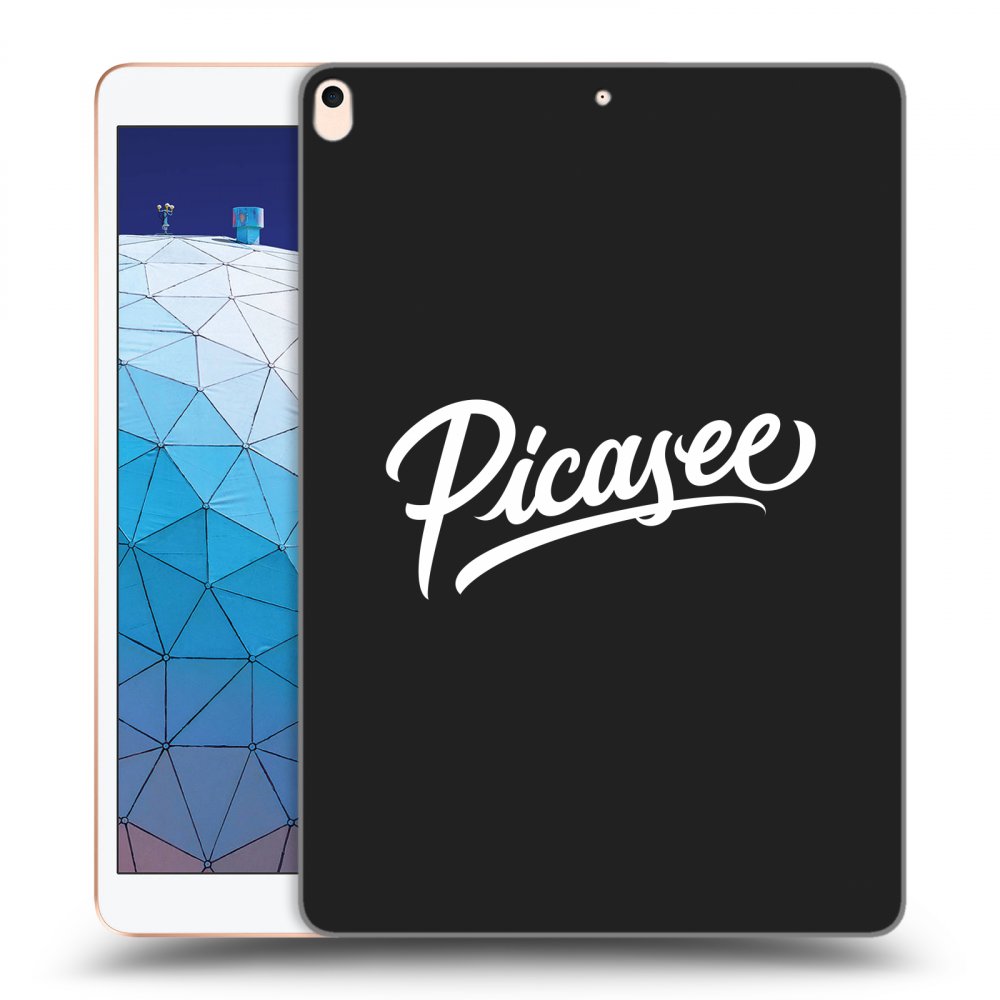 Picasee Μαύρη θήκη σιλικόνης για Apple iPad Air 10.5" 2019 (3.gen) - Picasee - old logo - white
