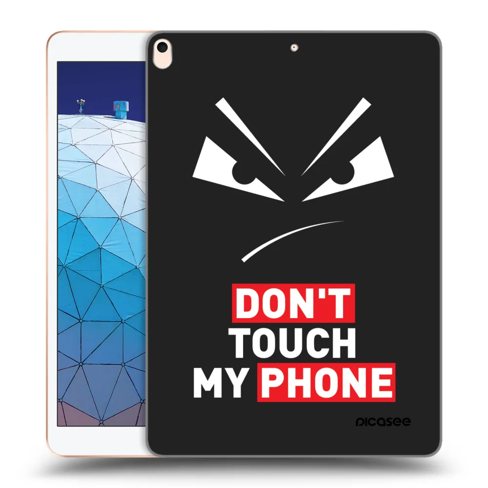 Picasee Μαύρη θήκη σιλικόνης για Apple iPad Air 10.5" 2019 (3.gen) - Evil Eye - Transparent