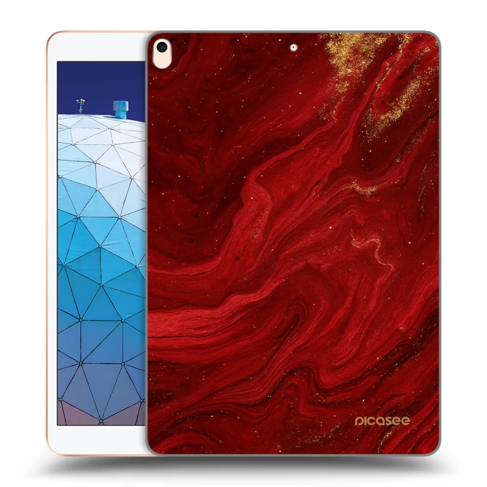 Picasee διαφανής θήκη σιλικόνης Apple iPad Air 10.5" 2019 (3.gen) - Red