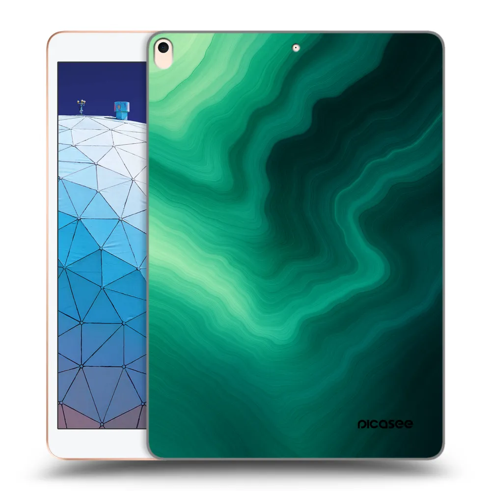 Picasee διαφανής θήκη σιλικόνης Apple iPad Air 10.5" 2019 (3.gen) - Malachite