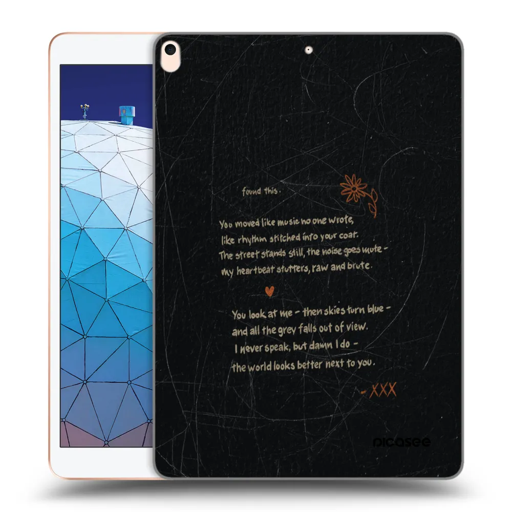Picasee διαφανής θήκη σιλικόνης Apple iPad Air 10.5" 2019 (3.gen) - POET