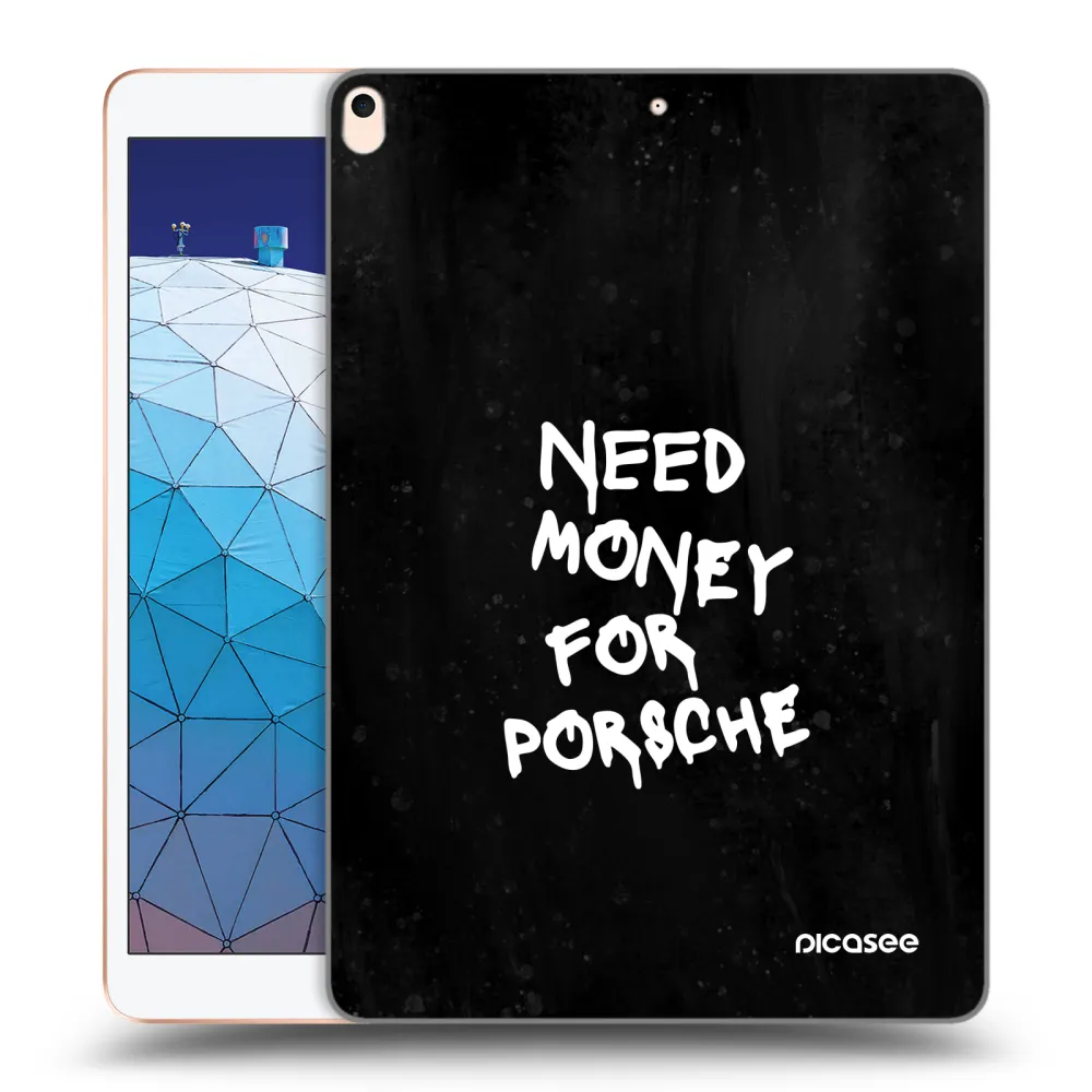 Picasee διαφανής θήκη σιλικόνης Apple iPad Air 10.5" 2019 (3.gen) - Black Dollar